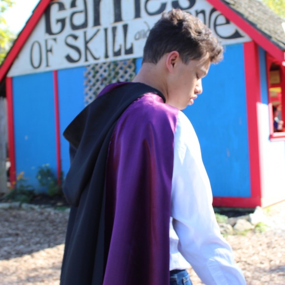 Cosplay fully satin-lined hooded cloaks - Picture 2 of 8